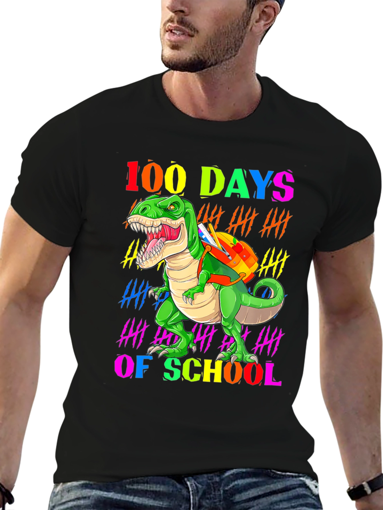 100 Days of School Dinosaur T-Shirt
