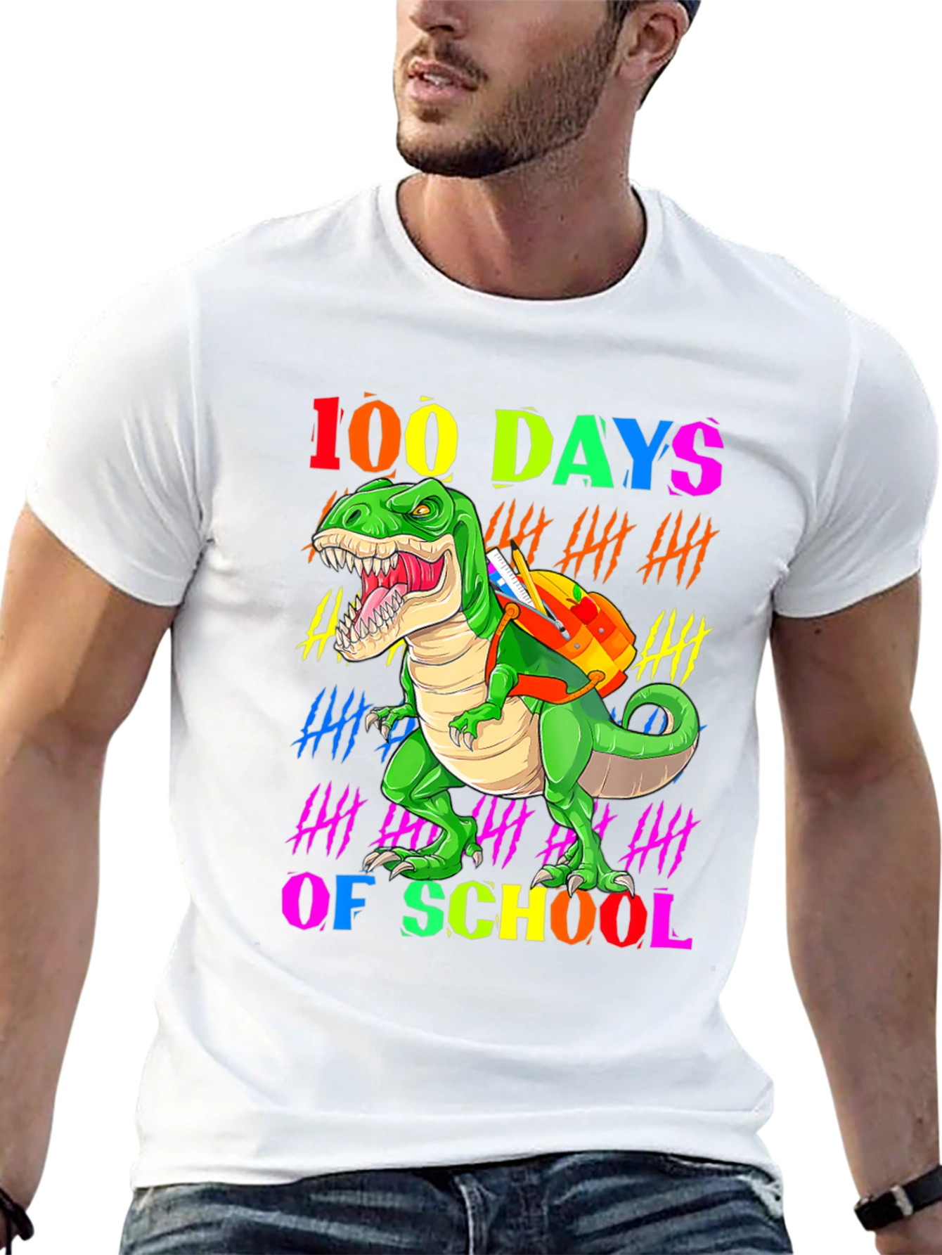 100 Days of School Dinosaur T-Shirt