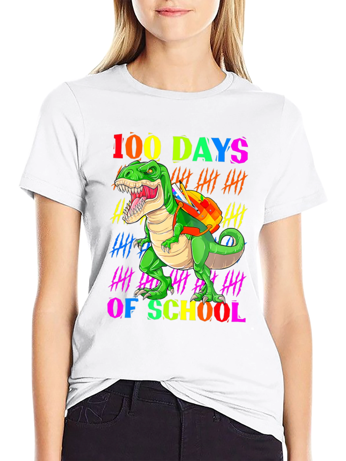 100 Days of School Dinosaur T-Shirt