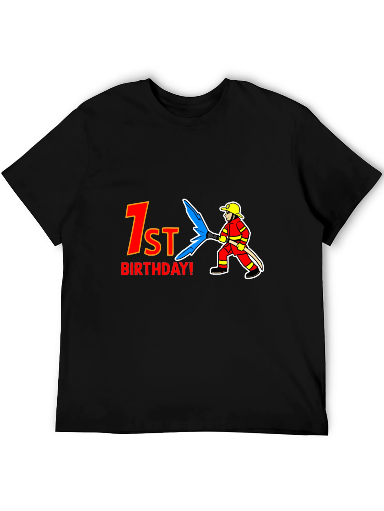 1st Birthday Firefighter T-Shirt