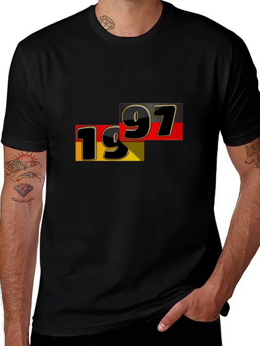 1997 Germany Flag Graphic Tee - Black