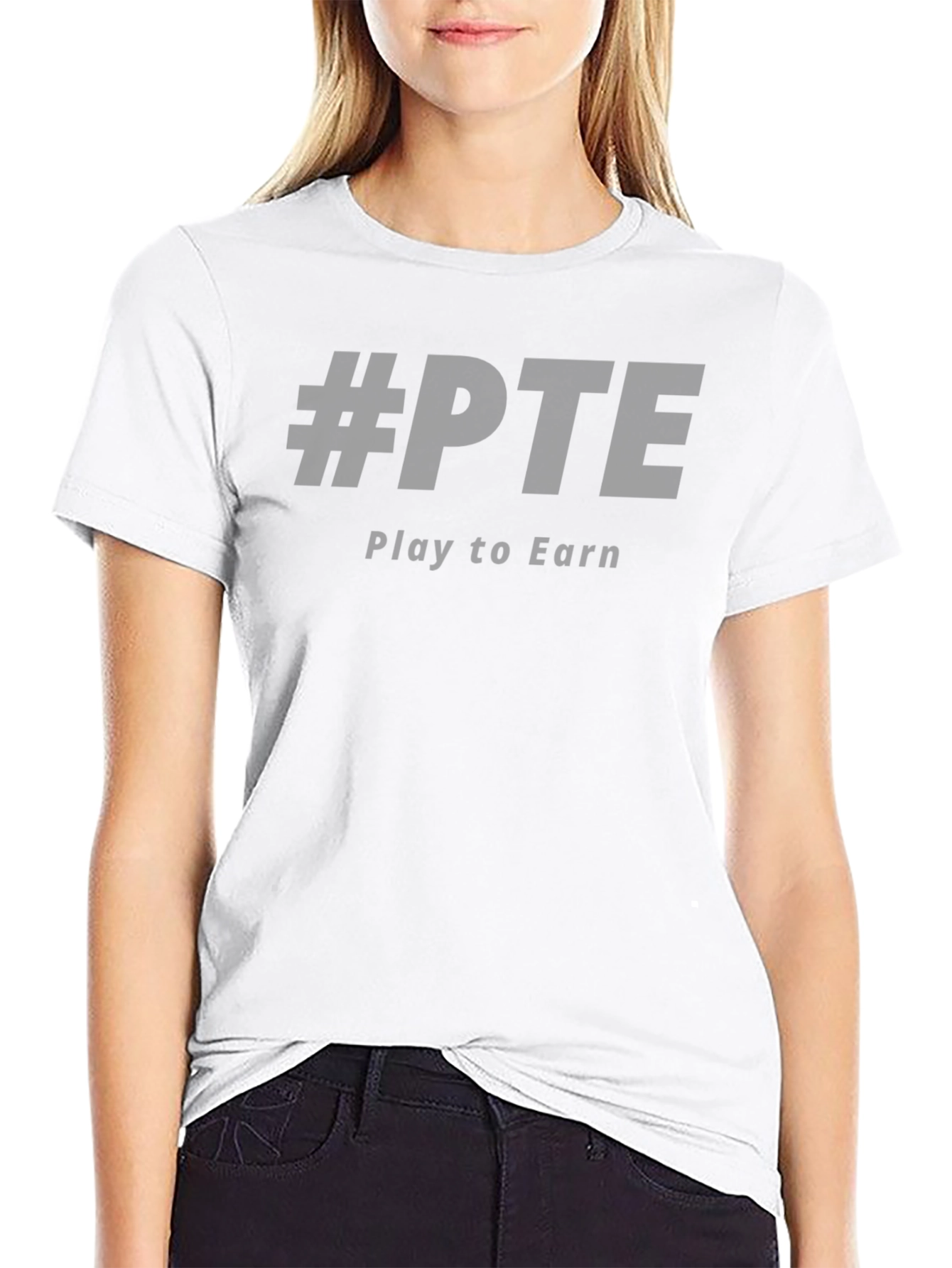 #PTE Play to Earn Black Graphic Tee