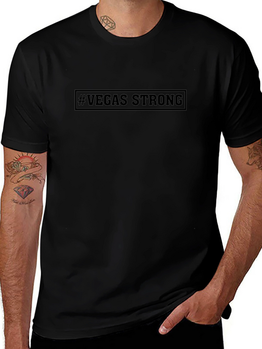 #VegasStrong Black T-Shirt - Show Your Support!