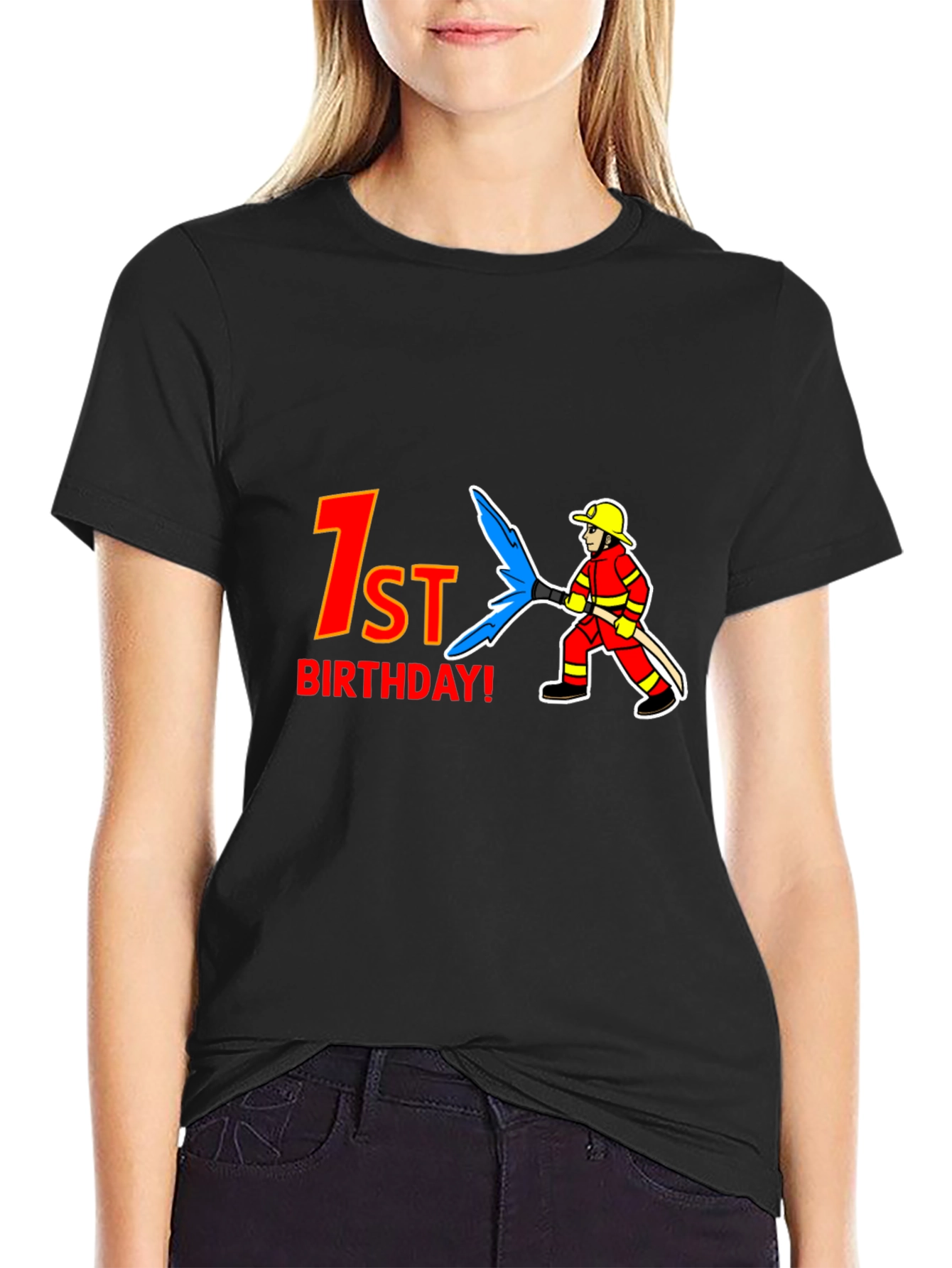 1st Birthday Firefighter T-Shirt